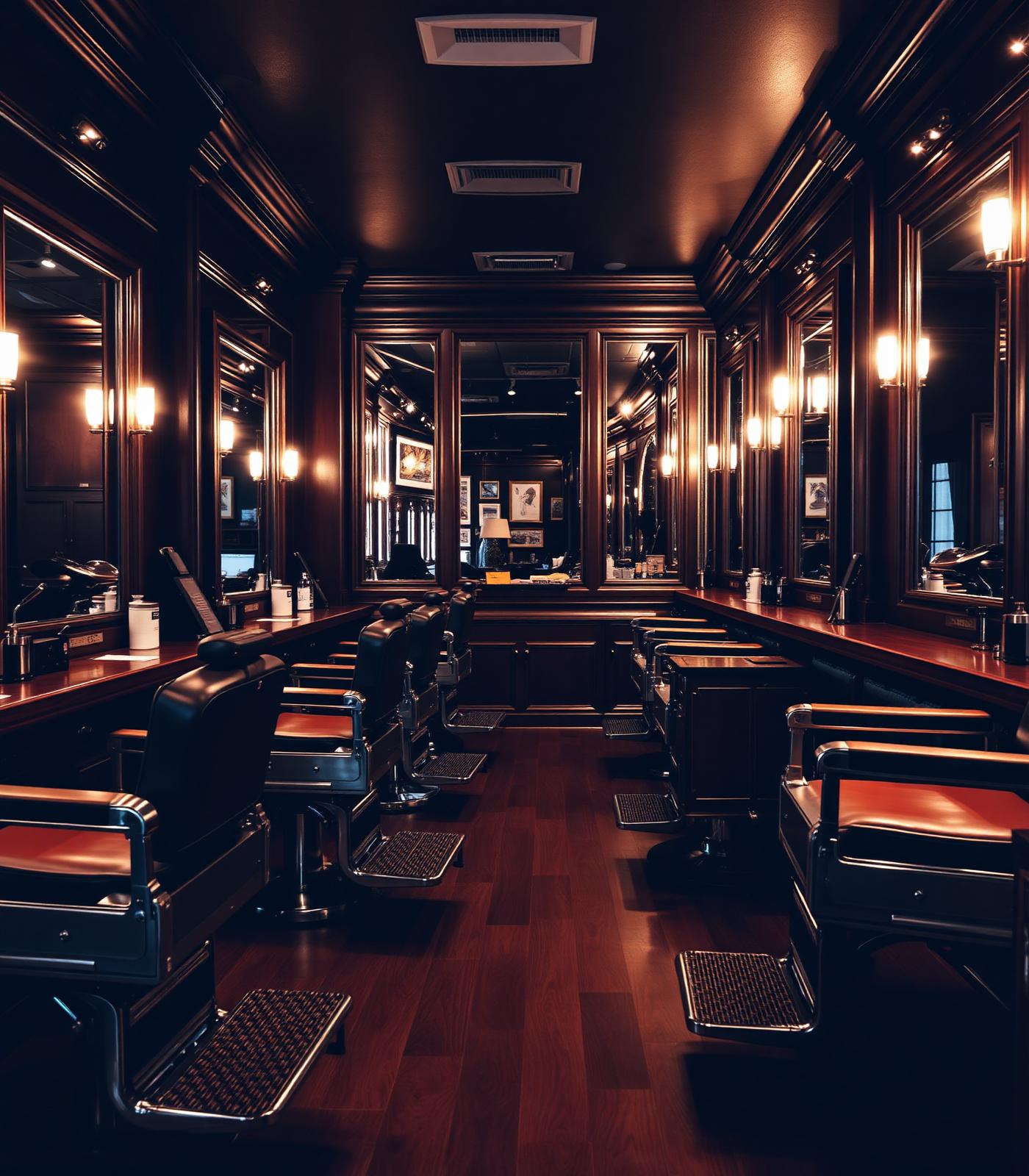 Interior da Barbearia China
